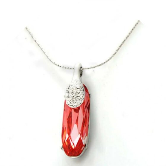 Red Crystal Pendant Necklace