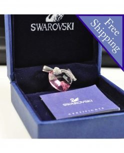 Swarovski Elements Crystal Amethyst Heart Shape Pendant