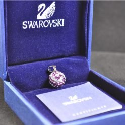 Swarovski Elements Crystal Purple White Ball Pendant