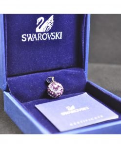 Swarovski Elements Crystal Purple White Ball Pendant