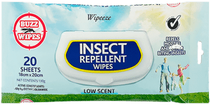 Buzz Insect Repellent Wipes